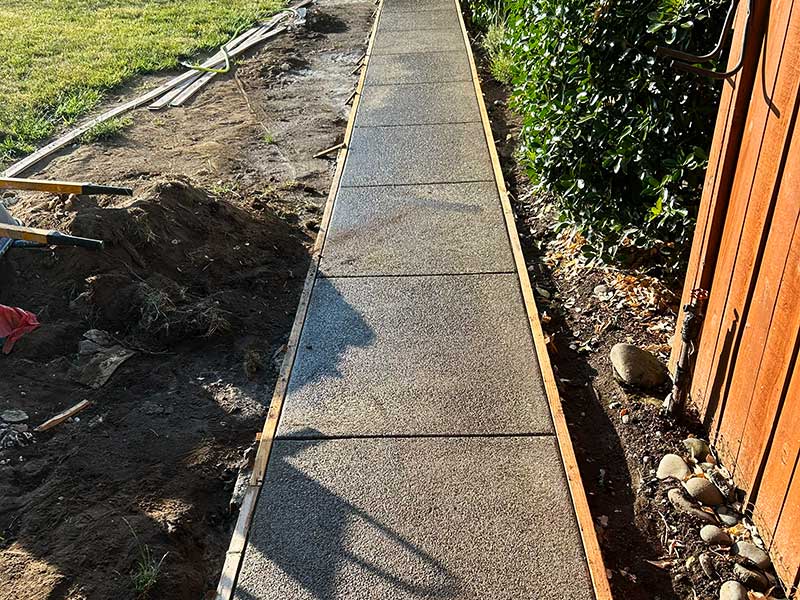 Preparing to our the walkway